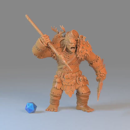 Hill Giant (Huge) | Premium DnD Minis High Quality Resin | EPIC 28mm | Beast, Ogre, Big, Mutant, Hammer, Smash, Attack, Enemy, Beast, Enemy