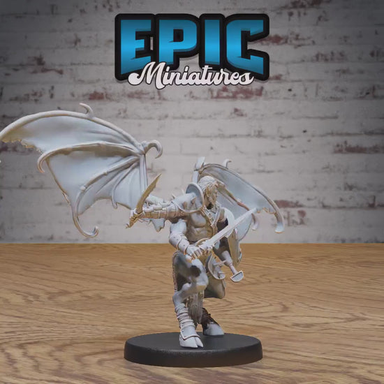 Pit Fighter Devil (Large) | Premium DnD Miniatures | High Quality Resin | D&D RPG | Devils, Hell, Demon, Wings, Arms, Male, Hooves, Fiend