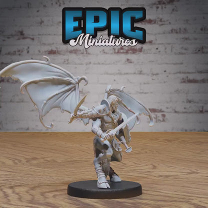 Pit Fighter Devil (Large) | Premium DnD Miniatures | High Quality Resin | D&D RPG | Devils, Hell, Demon, Wings, Arms, Male, Hooves, Fiend